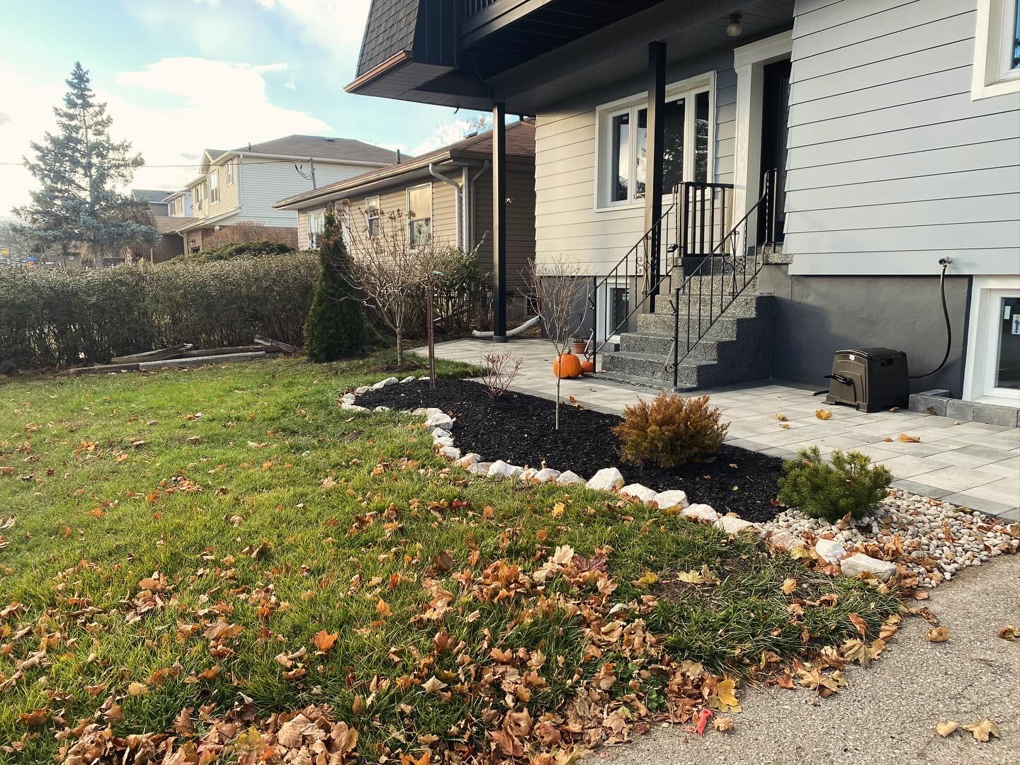 Beautiful front yard designed by Delma Landscapes