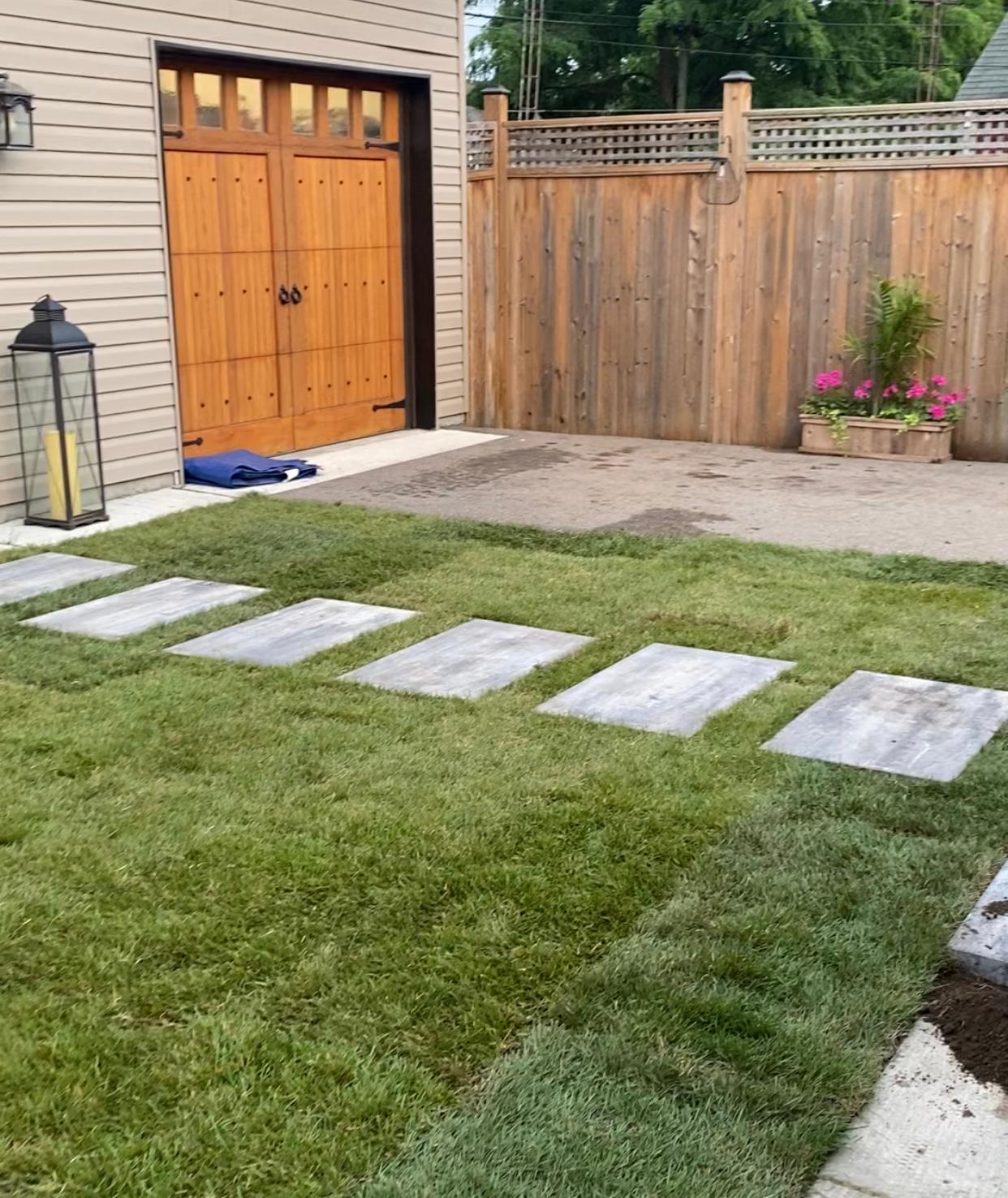 Sod and interlock passage