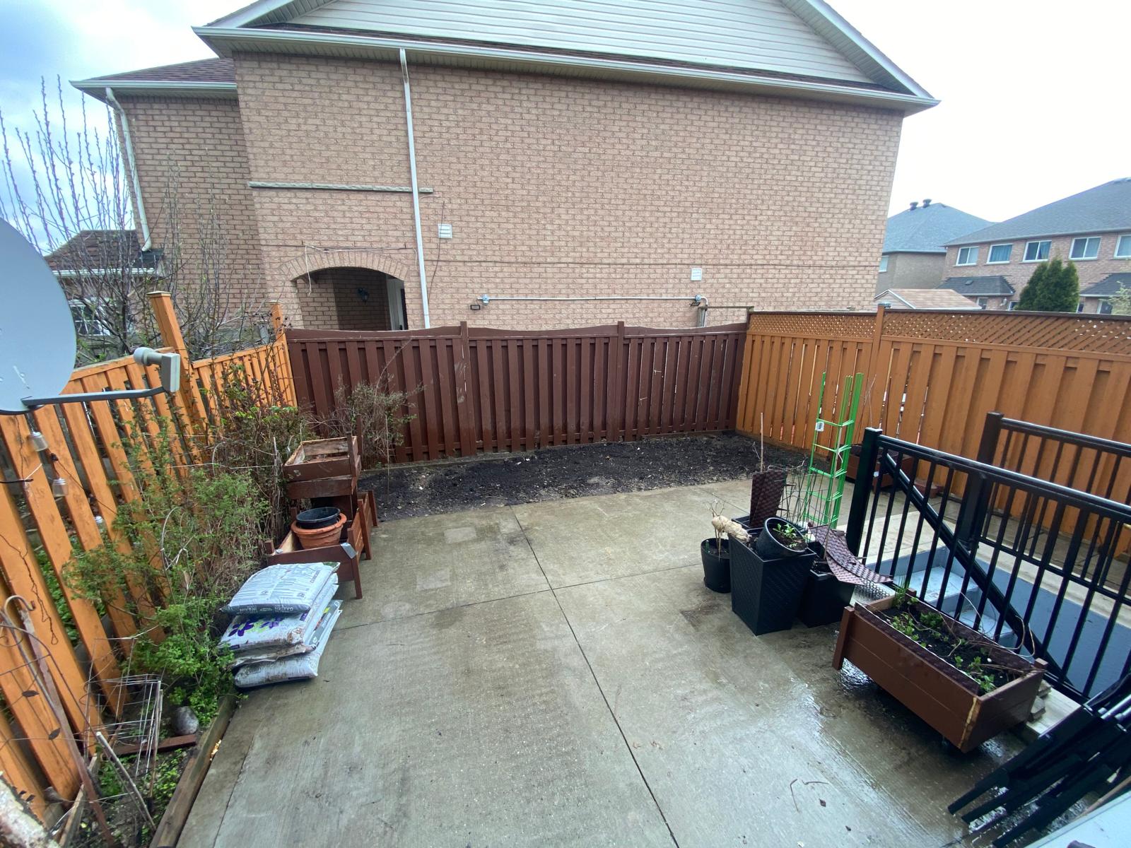 Backyard cleanup and design — after